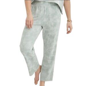 NEW Aerie Tie Dye French Terry Sunset Crop Pants Green/White Hi-Rise Size XS